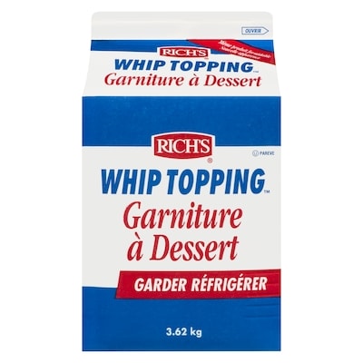Riches Garniture fouettée 3.63 kg, 0,76 $/100g