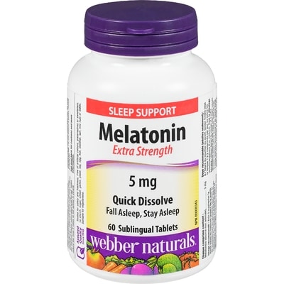 Webber Naturals Sleep Support Melatonin, Easy Dissolve 60 ea, $0.15/1ea
