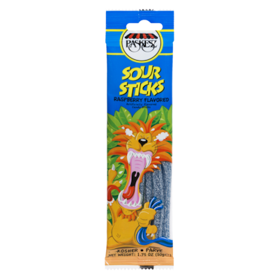 Paskesz Sour Sticks, Raspberry 50 g, $5.58/100g