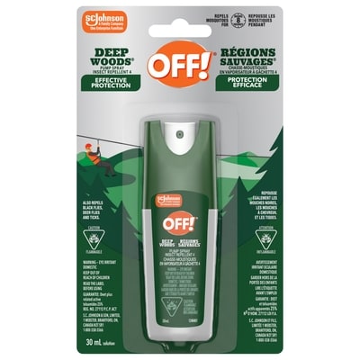OFF Deep Woods Insect and Mosquito Repellent Pump Spray 30 ml, $41.67/100ml