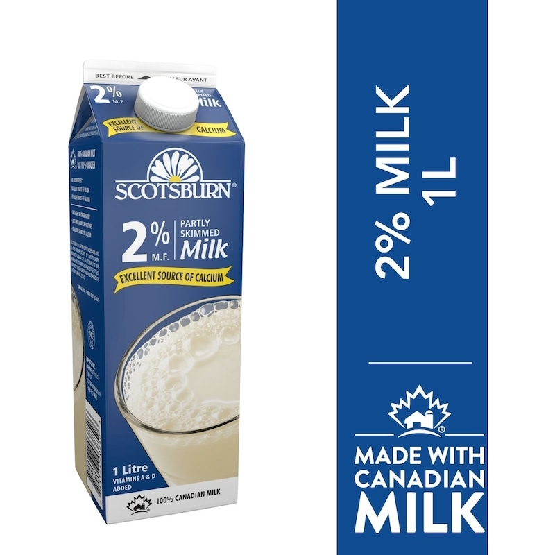 Scotsburn 2% Partly Skimmed Milk - 1 l | Dominion Stores of