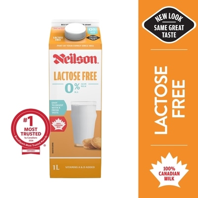 Neilson 0% Lactose Free Milk 1 l, $0.47/100ml