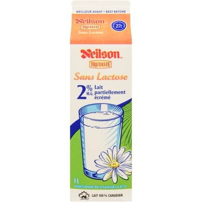 Neilson Lait 2% sans lactose 1 l, 0,47 $/100ml
