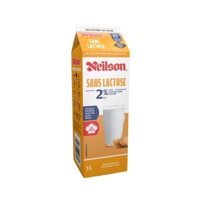 Lait 2% sans lactose