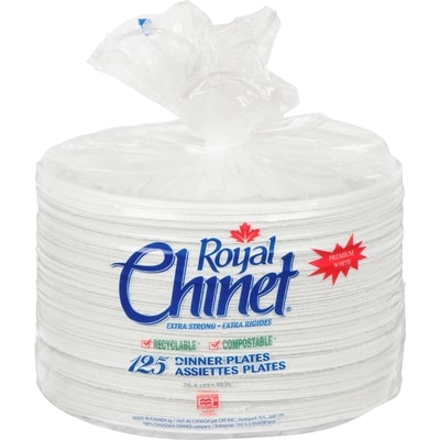 Royal Chinet 10.38 Inch Dinner Plate 125 ea, $0.19/1ea