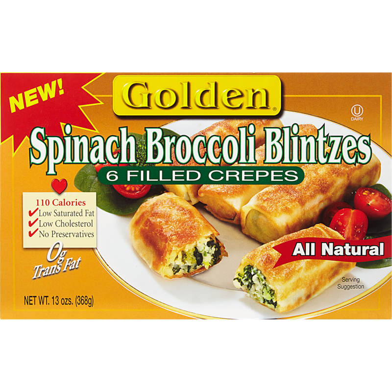 Kosher Spinach Broccoli Blintzes
