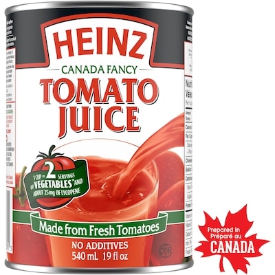 Heinz Jus De Tomate 540 ml, 0,55 $/100ml