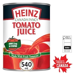 Heinz Jus De Tomate 540 ml, 0,28 $/100ml