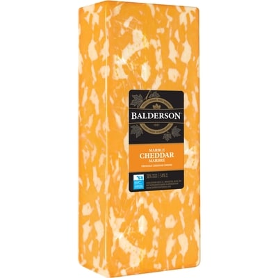 Balderson Cheddar marbré 3,49 $/100g 15,83 $/1lb