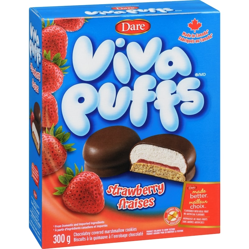 Viva Puffs Strawberry Cookies