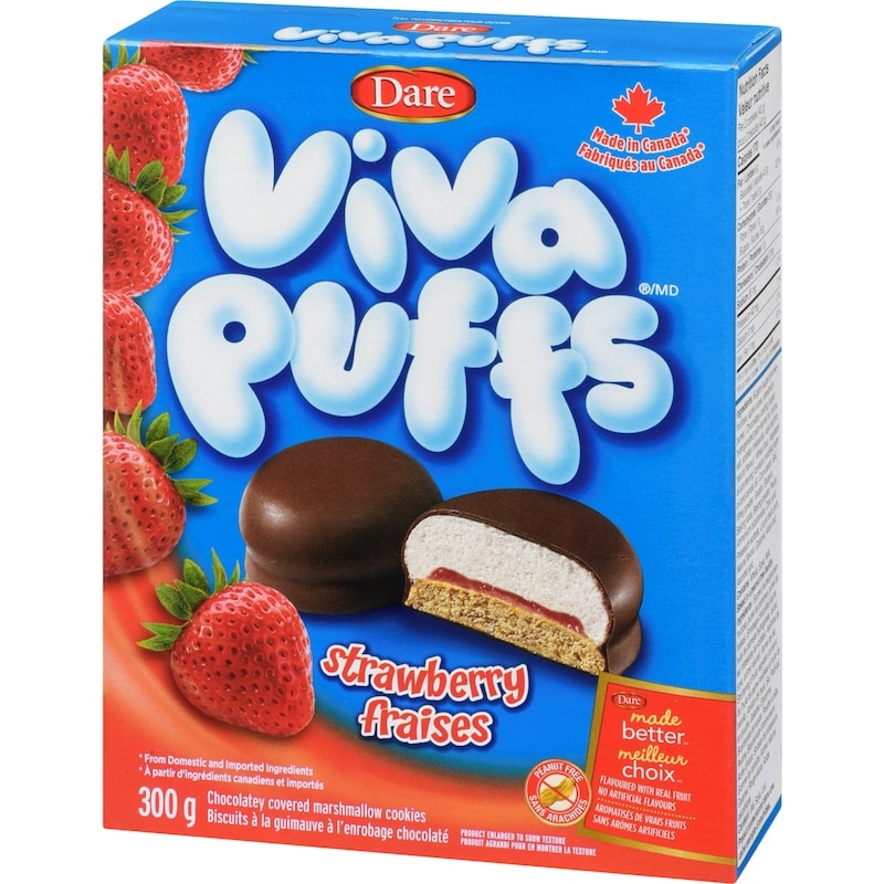 Viva Puffs Strawberry Cookies