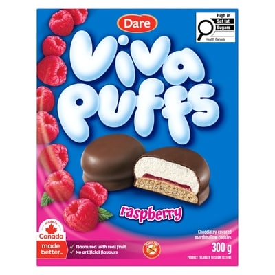Dare Viva Puffs Raspberry Cookies 300 g, $1.66/100g