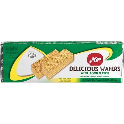 Man Kosher Wafers, Lemon 200 g, $1.00/100g