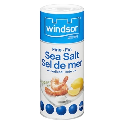 Windsor Sel de mer fin 500 g, 1,20 $/100g