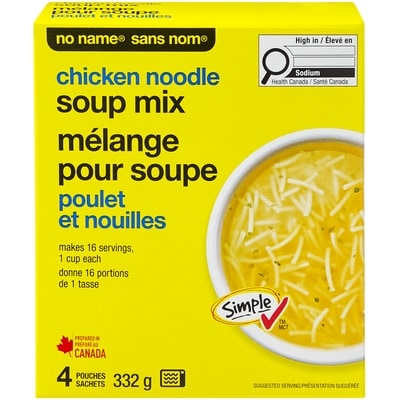 No Name Soup Mix Chicken Noodle 4x83.0 g, $0.81/100g