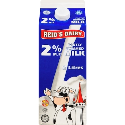 Reids 2% Milk 2 l, $0.28/100ml