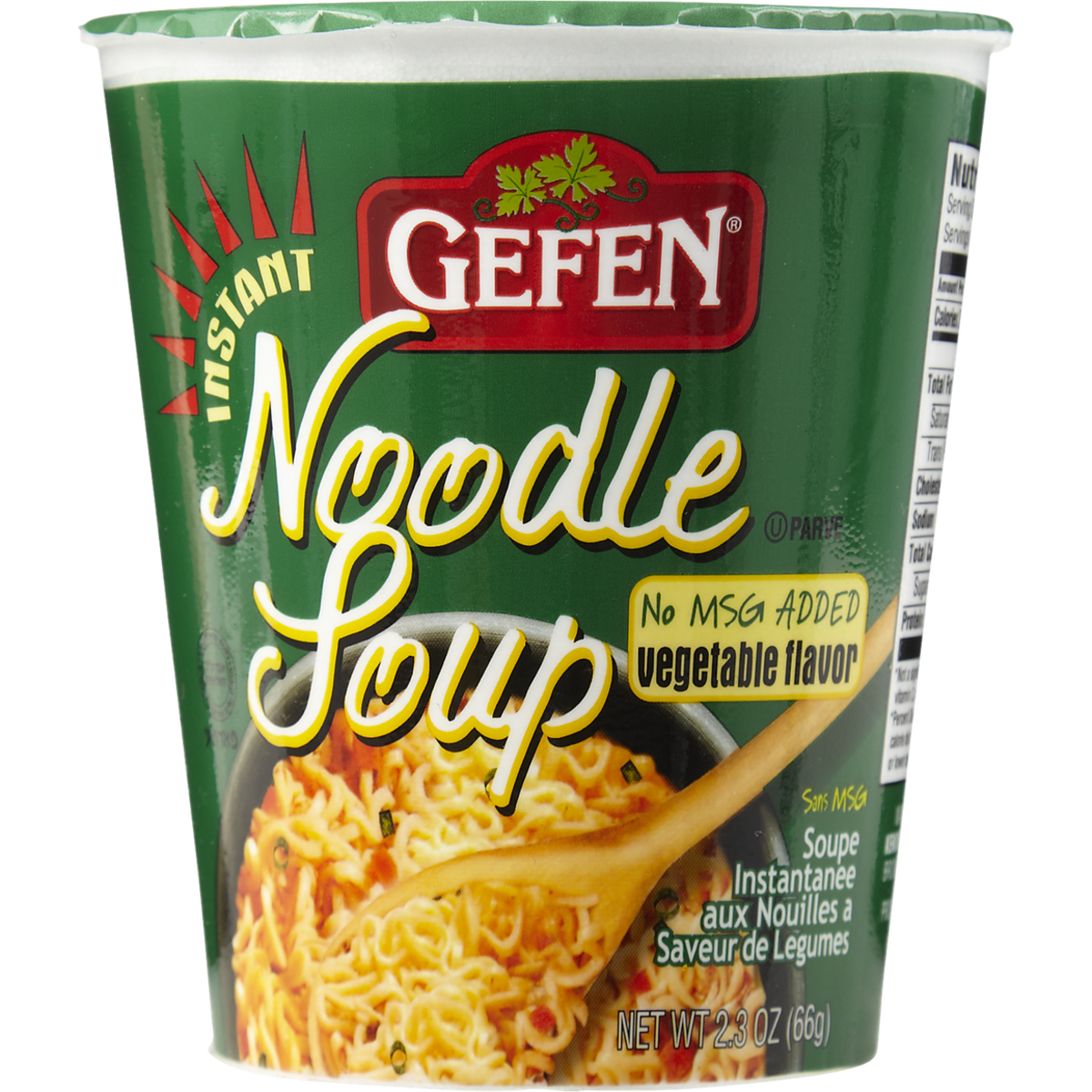 Gefen Soupe instantanée légumes et nouilles casher 66 g, 3,02 $/100g