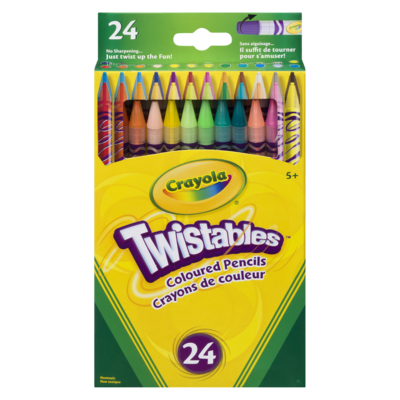Crayola Twistables Coloured Pencils 5+ 24x1.0 ea, $0.48/1ea