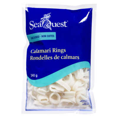 Seaquest Calamari Rings, Uncooked 340 g, $2.65/100g