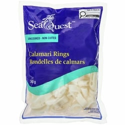 Seaquest Calamari Rings, Uncooked 340 g, $2.94/100g
