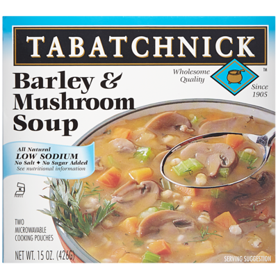 Tabatchnick Soupe à l’orge et aux champignons casher 425 g, 0,88 $/100g