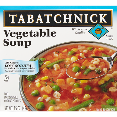 Tabatchnick Soupe aux légumes surgelée sans sel ajouté 425 g, 1,17 $/100g