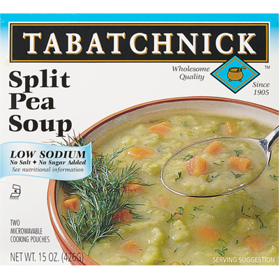 Tabatchnick Soupe aux pois sans sel ajouté 425 g, 0,88 $/100g