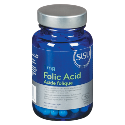 Sisu Folic Acid Capsules 90 ea, $0.11/1ea