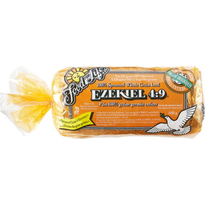 Food for Life Organic Ezekiel 4:9 100% Sprouted Whole Grain Loaf 680 g, $1.47/100g