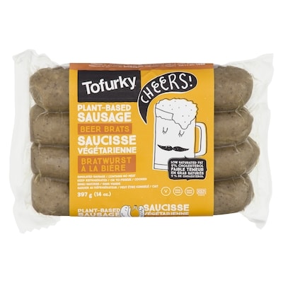 Tofurky Sausage, Beer Brats 396 g, $2.02/100g