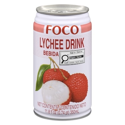 Foco Boisson au litchi 350 ml, 0,57 $/100ml