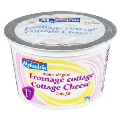Mehadrin Cottage Cheese, 1% MF 125 g, $1.59/100g