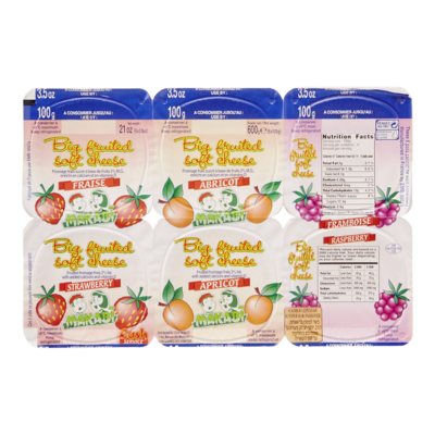 Makabi Big Fruit Soft Cheese 6x100.0 g, $2.17/100g