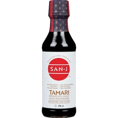 San J Sauce Soya Tamari Légère  296 ml, 2,46 $/100ml