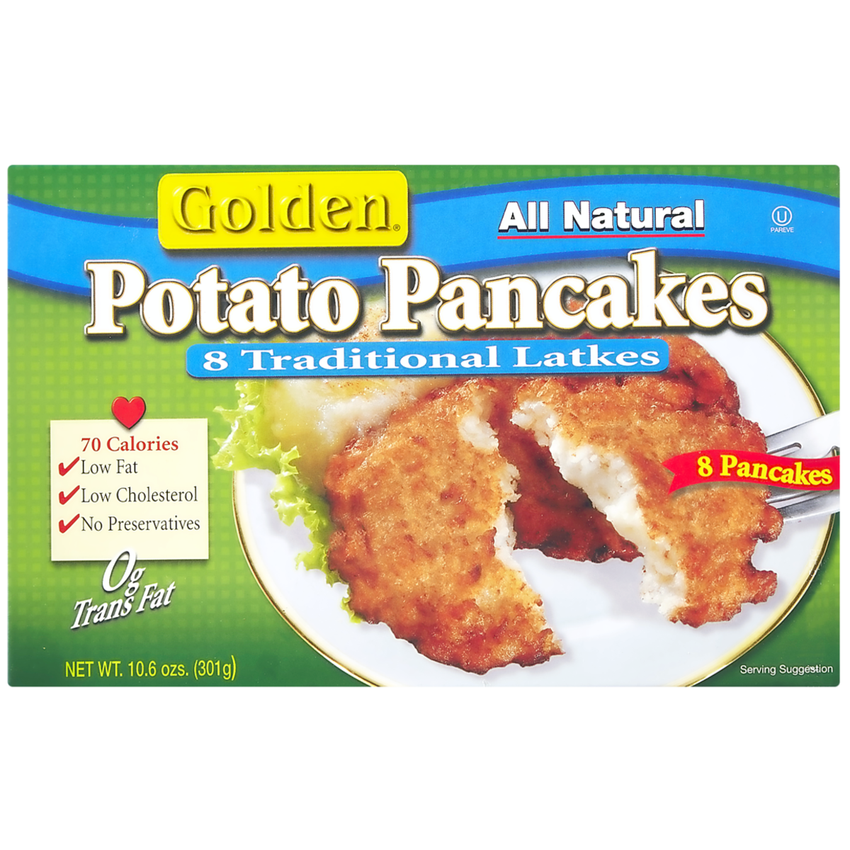 Golden Crêpes de pommes de terre casher 301 g, 2,32 $/100g