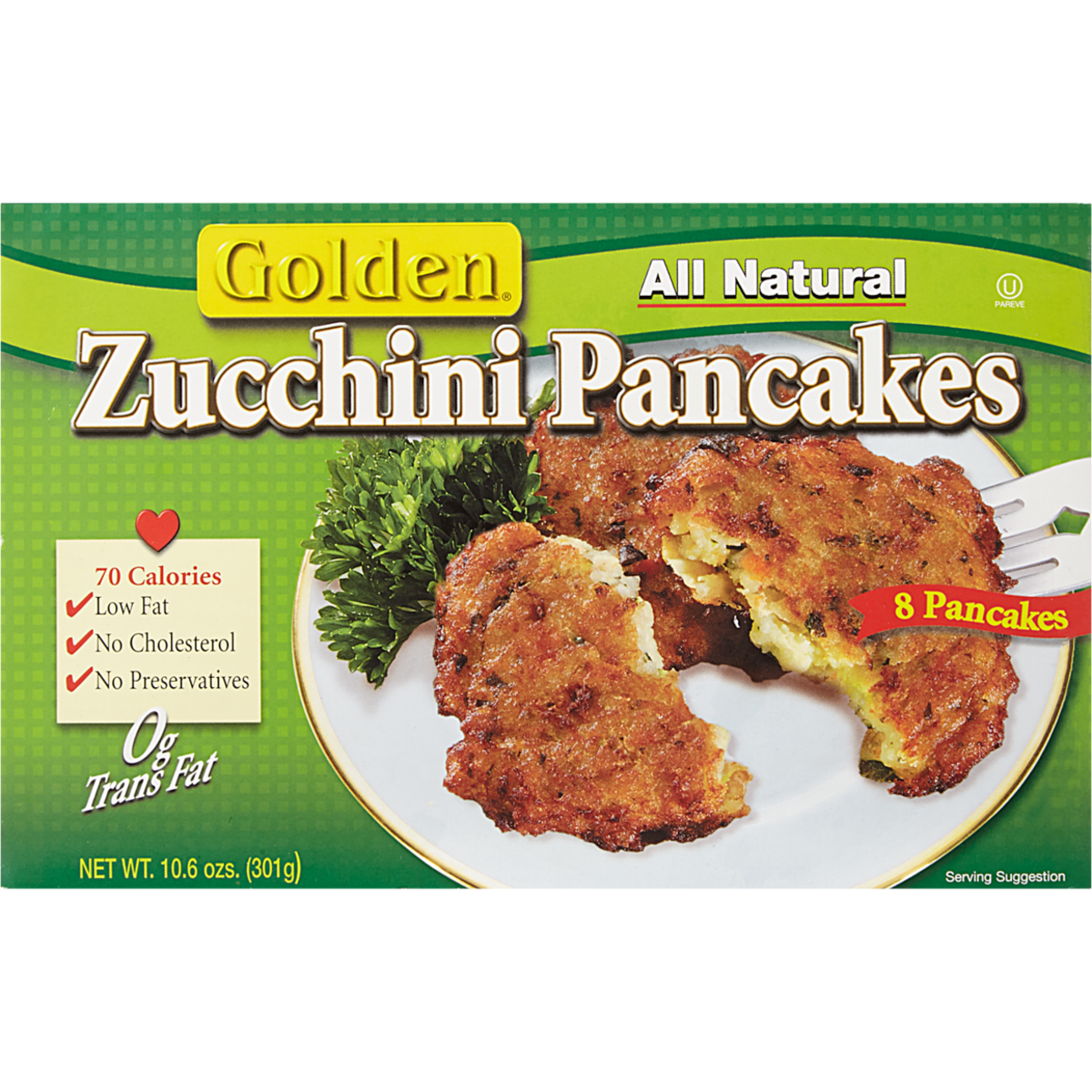 Golden Galettes de courgettes casher 301 g, 2,32 $/100g