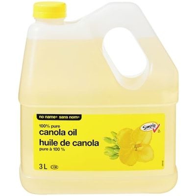 Sans Nom Huile de canola pure à 100 % 3 l, 0,40 $/100ml