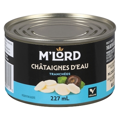 M’Lord Châtaignes d’eau en tranches 227 ml, 1,01 $/100ml