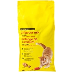 No Name 3-Flavour Mix Dry Cat Food, Chicken, Turkey & Seafood 8 kg, $0.25/100g