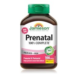Jamieson 100% Complete Prenatal Multivitamin Caplets 100 ea, $0.26/1ea