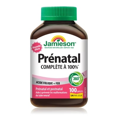 Jamieson Multivitamine Prénatale Complète à 100% 100 ea, 0,27 $/1ch