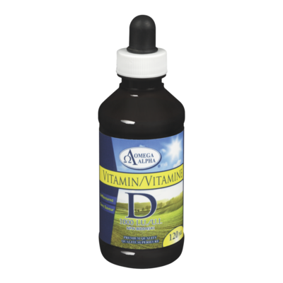 Omega Alpha Vitamine D3 1000 UI 120 ml, 16,66 $/100ml