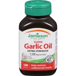 Jamieson Super Garlic Oil Extra Strength 1500 mg 100 ea, $0.11/1ea