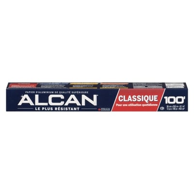 ALCAN Papier d’aluminium 100 pi 1 ea, 10,99 $/1ch
