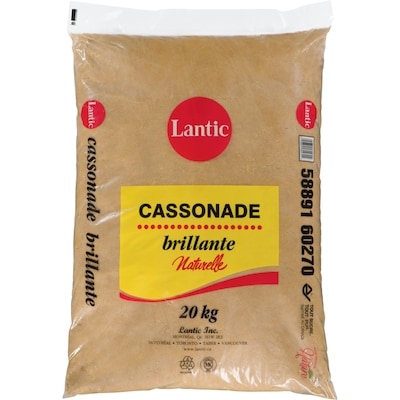 Lantic Cassonade brillante 20 kg, 0,18 $/100g