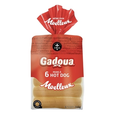 Gadoua Hot Dog 6 Buns 6 pk