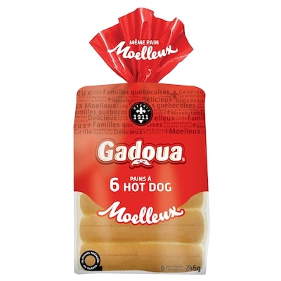 Gadoua Pains à hot dog - 6 6 ea