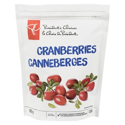 President's Choice Cranberries 600 g, $0.67/100g