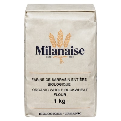 Meunerie Milanaise Farine de sarrasin entière Milanaise 1 kg, 0,80 $/100g