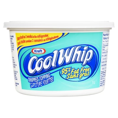 Kraft Low Fat Frozen Whipped Topping 1 l, $0.50/100ml